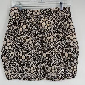 Anthropologie Prairie NY Skirt Mini Metallic Holiday Cocktail Date Night Medium